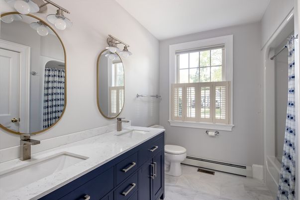 Bathroom, Dual Sink Vanities, Interior, Marble