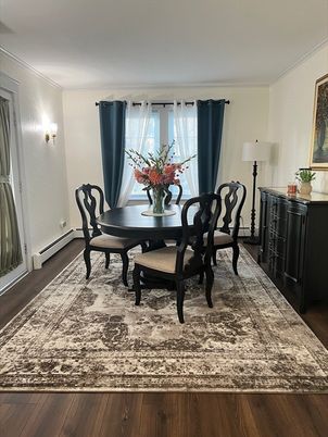 Dining room, Interior, Wood Texture Flooring