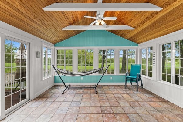 Interior, Sun Room, Wooden Ceilings