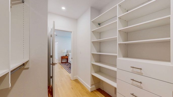 Interior, Recessed Lighting, Walk-in Closets, Wood Texture Flooring