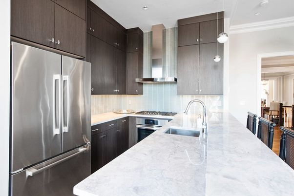 Interior, Kitchen, Pendant Lights, Recessed Lighting, Stainless Steel Appliances