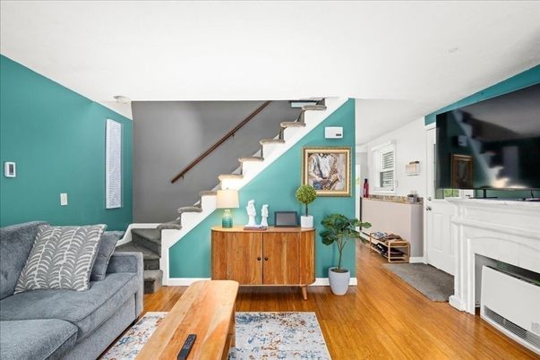 Fireplace, Interior, Wood Texture Flooring