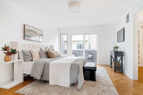 Bedroom, Interior, Wood Texture Flooring