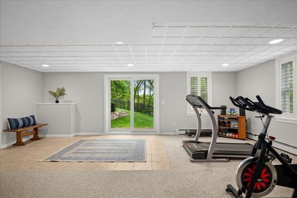 Fitness Equipment, Interior, Recessed Lighting