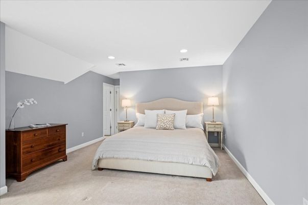 Bedroom, Interior, Recessed Lighting