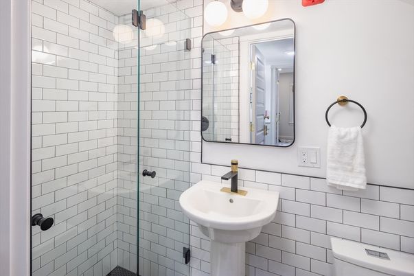 Bathroom, Glass Shower, Interior