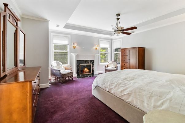 Bedroom, Fireplace, Interior