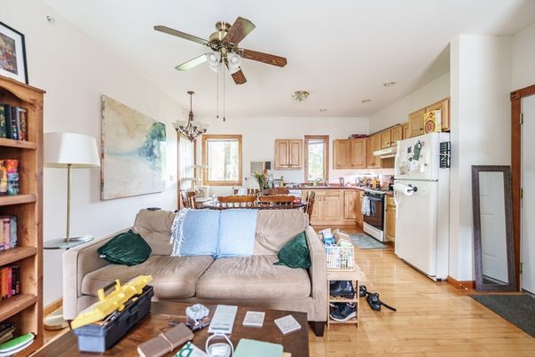 Dining room, Interior, Kitchen, Living room, Wood Texture Flooring