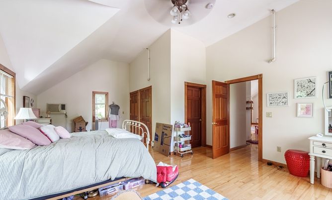 Bedroom, Interior, Wood Texture Flooring