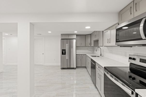 Interior, Kitchen, Recessed Lighting, Stainless Steel Appliances