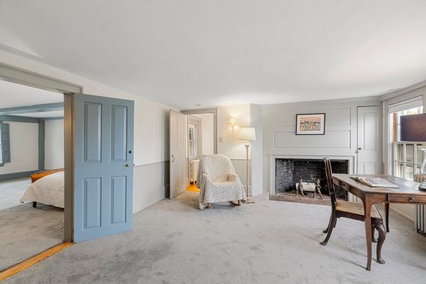 Fireplace, Home Office, Interior