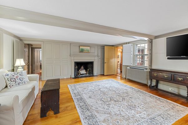 Fireplace, Interior, Wood Texture Flooring