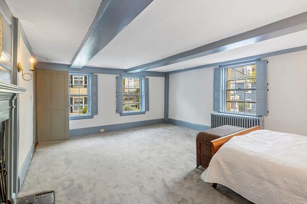Bedroom, Fireplace, Interior
