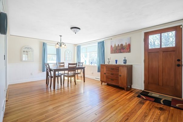 Dining room, Interior, Wood Texture Flooring