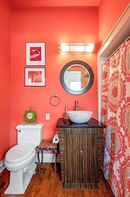 Bathroom, Interior, Wood Texture Flooring