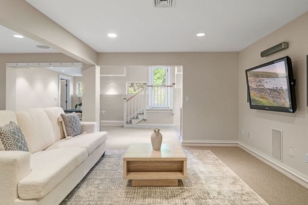Interior, Living room, Recessed Lighting