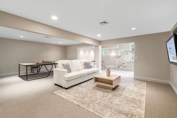 Interior, Living room, Recessed Lighting