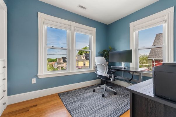 Home Office, Interior, Wood Texture Flooring