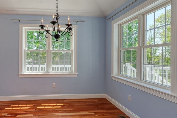 Chandelier, Empty room, Interior, Wood Texture Flooring
