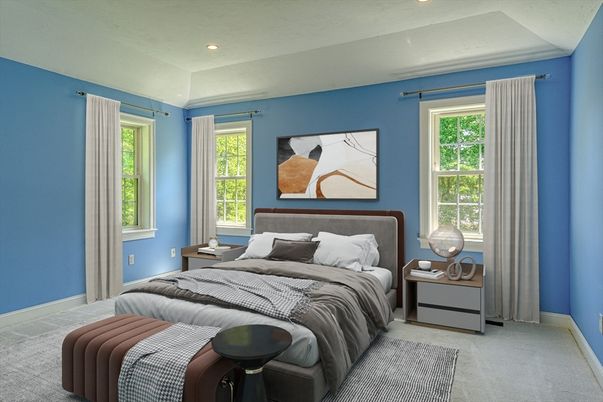 Bedroom, Interior, Recessed Lighting