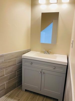 Bathroom, Interior, Wood Texture Flooring