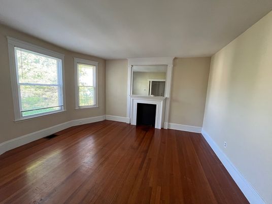 Empty room, Fireplace, Interior, Wood Texture Flooring
