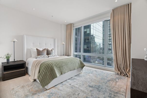 Bedroom, Interior, Recessed Lighting