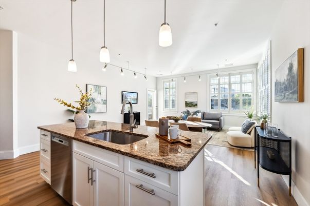 Interior, Living room, Pendant Lights, Wood Texture Flooring