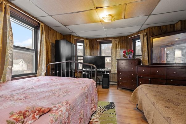 Bedroom, Interior, Wood Texture Flooring, Wooden Walls
