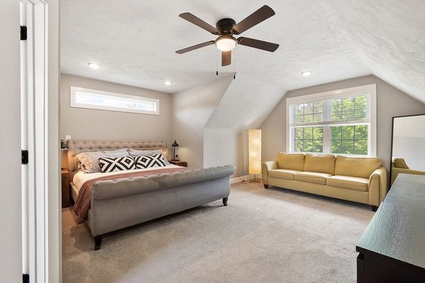 Bedroom, Interior, Recessed Lighting