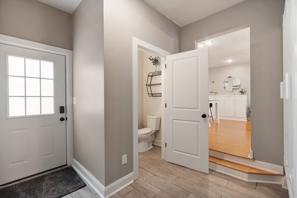 Bathroom, Interior, Wood Texture Flooring