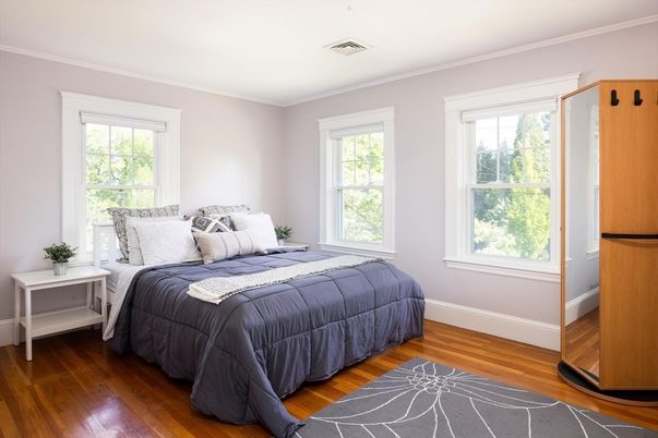 Bedroom, Interior, Wood Texture Flooring