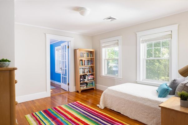 Bedroom, Interior, Wood Texture Flooring