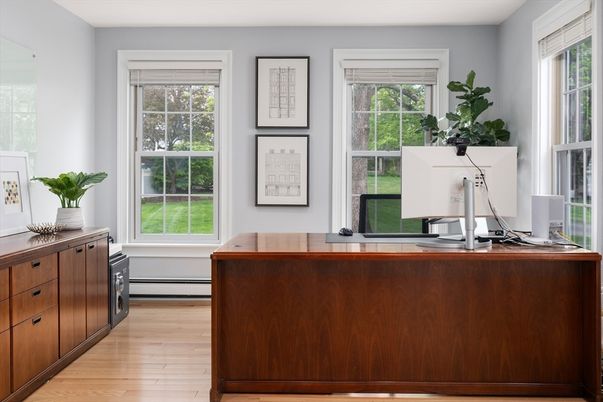 Home Office, Interior, Wood Texture Flooring