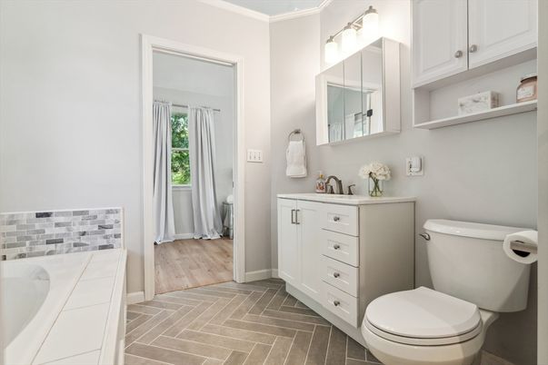 Bathroom, Interior, Wood Texture Flooring