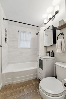 Bathroom, Interior, Wood Texture Flooring