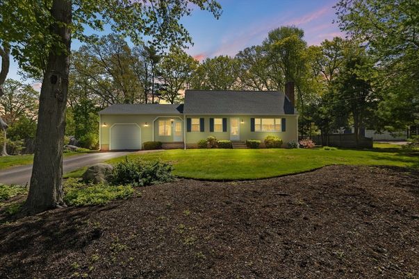 Attached, Backyard, Exterior, Facade, Cape Cod