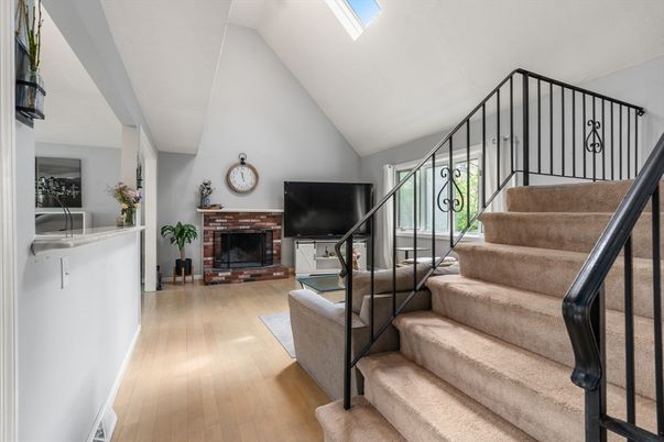 Fireplace, Interior, Wood Texture Flooring