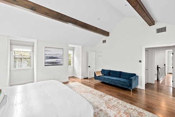 Bedroom, Interior, Wooden Beams, Wood Texture Flooring