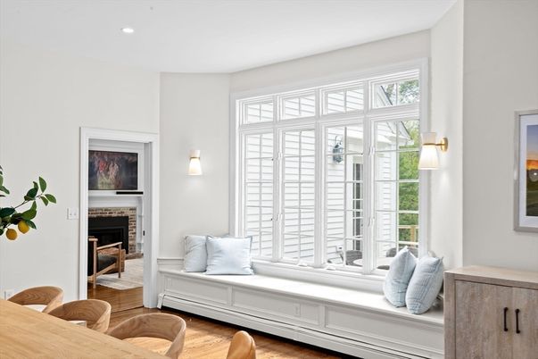 Fireplace, Interior, Recessed Lighting, Wood Texture Flooring