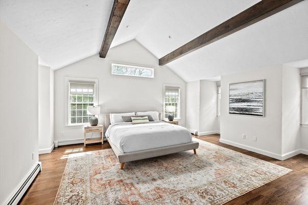 Bedroom, Interior, Wooden Beams, Wood Texture Flooring