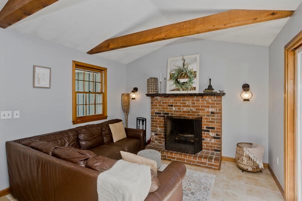 Fireplace, Interior, Living room, Wooden Beams