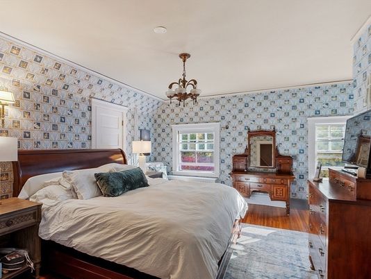 Bedroom, Chandelier, Interior, Wood Texture Flooring