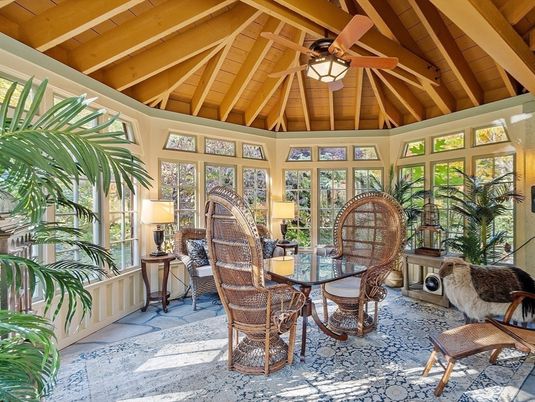 Dining room, Interior, Sun Room, Wooden Beams, Wooden Ceilings
