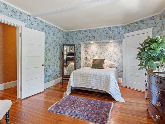 Bedroom, Interior, Wood Texture Flooring