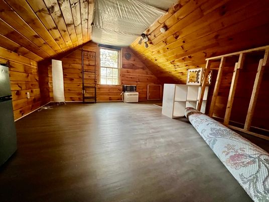 Empty room, Interior, Wooden Ceilings, Wood Texture Flooring, Wooden Walls