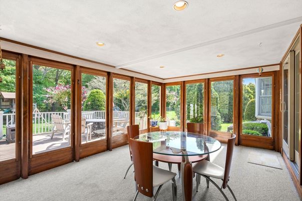 Dining room, Interior, Recessed Lighting, Sun Room