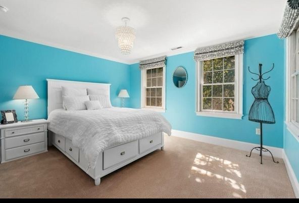 Bedroom, Chandelier, Interior