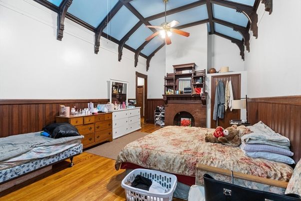 Bedroom, Interior, Wood Texture Flooring