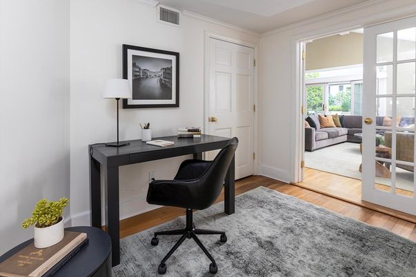 Home Office, Interior, Wood Texture Flooring